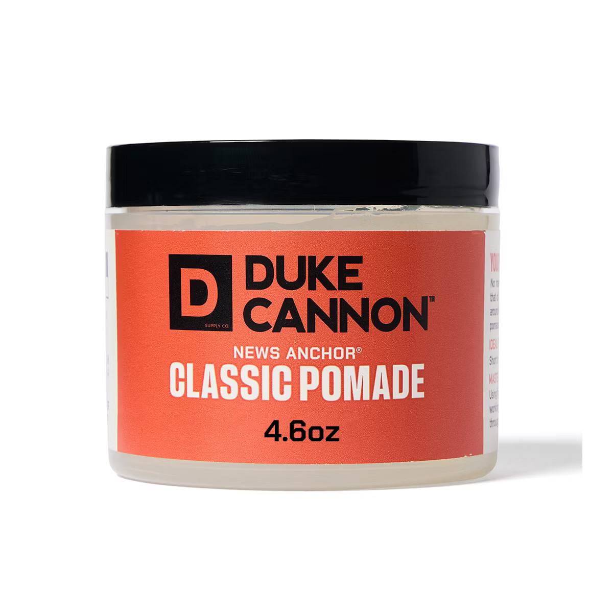 Duke Cannon Supply Co. News Anchor Classic Hair Pomade for Men - Strong Hold Light Shine - 4.6oz | Target
