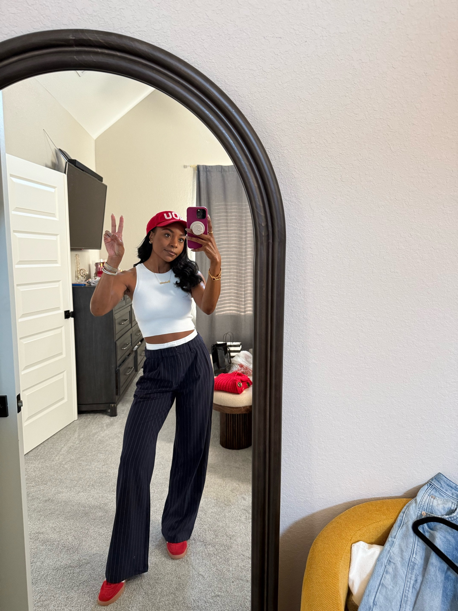 A lil Sunday game day OOTD 🏈❤️💙
They run big to me, so size down!!! I have an xxs! 

#LTKxTarget #LTKStyleTip