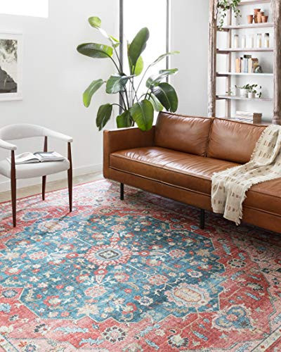 Loloi Skye Collection SKY-05 Brick/Ocean 2'-0" x 5'-0" Accent Rug | Amazon (US)