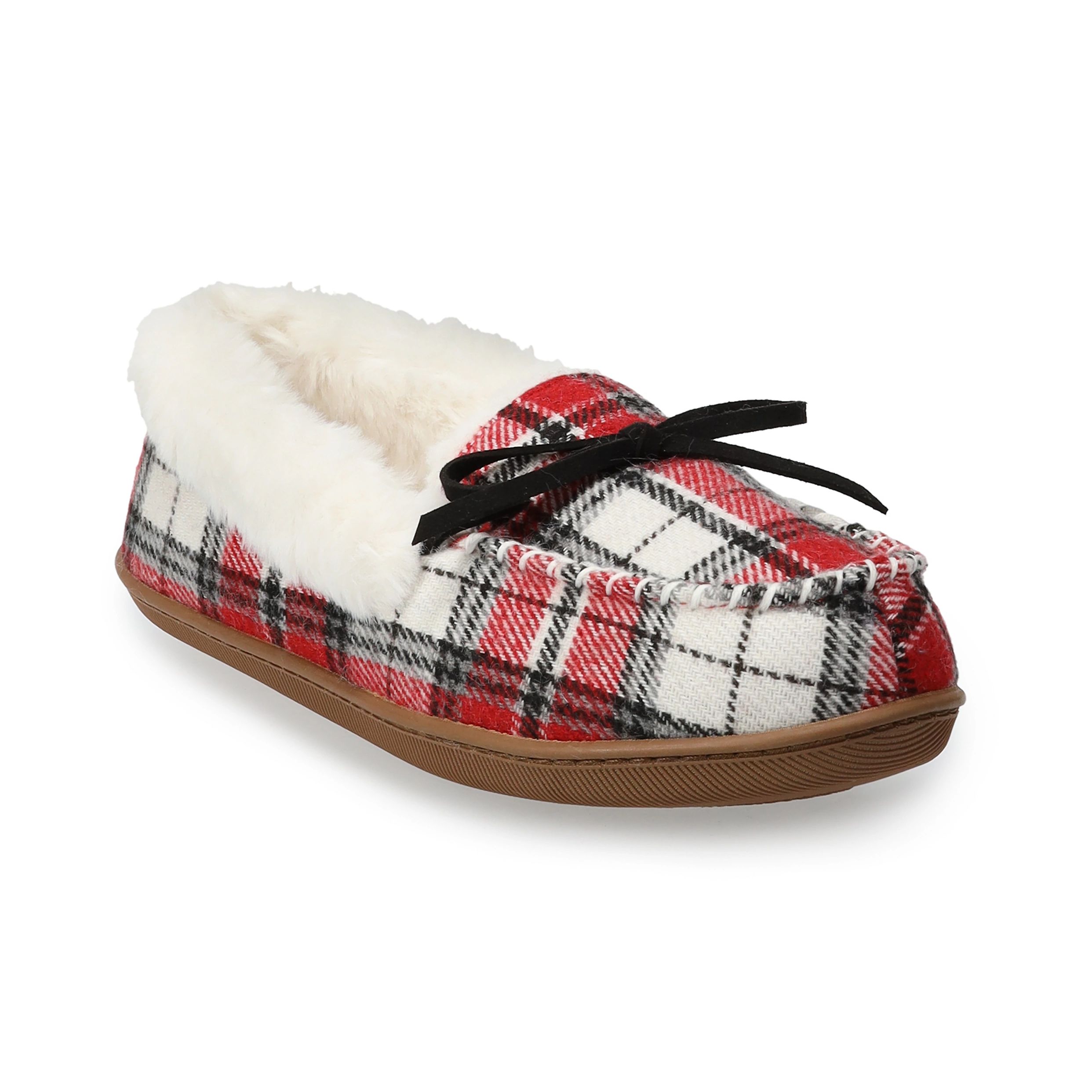 Women's Sonoma Goods For Life® Plaid Moccasin Slippers | Kohl's