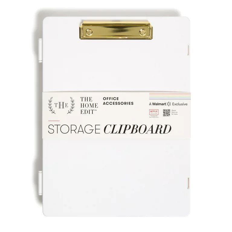 The Home Edit Storage Clipboard, White Plastic Storage System, 8 Compartments, Letter Paper Size ... | Walmart (US)