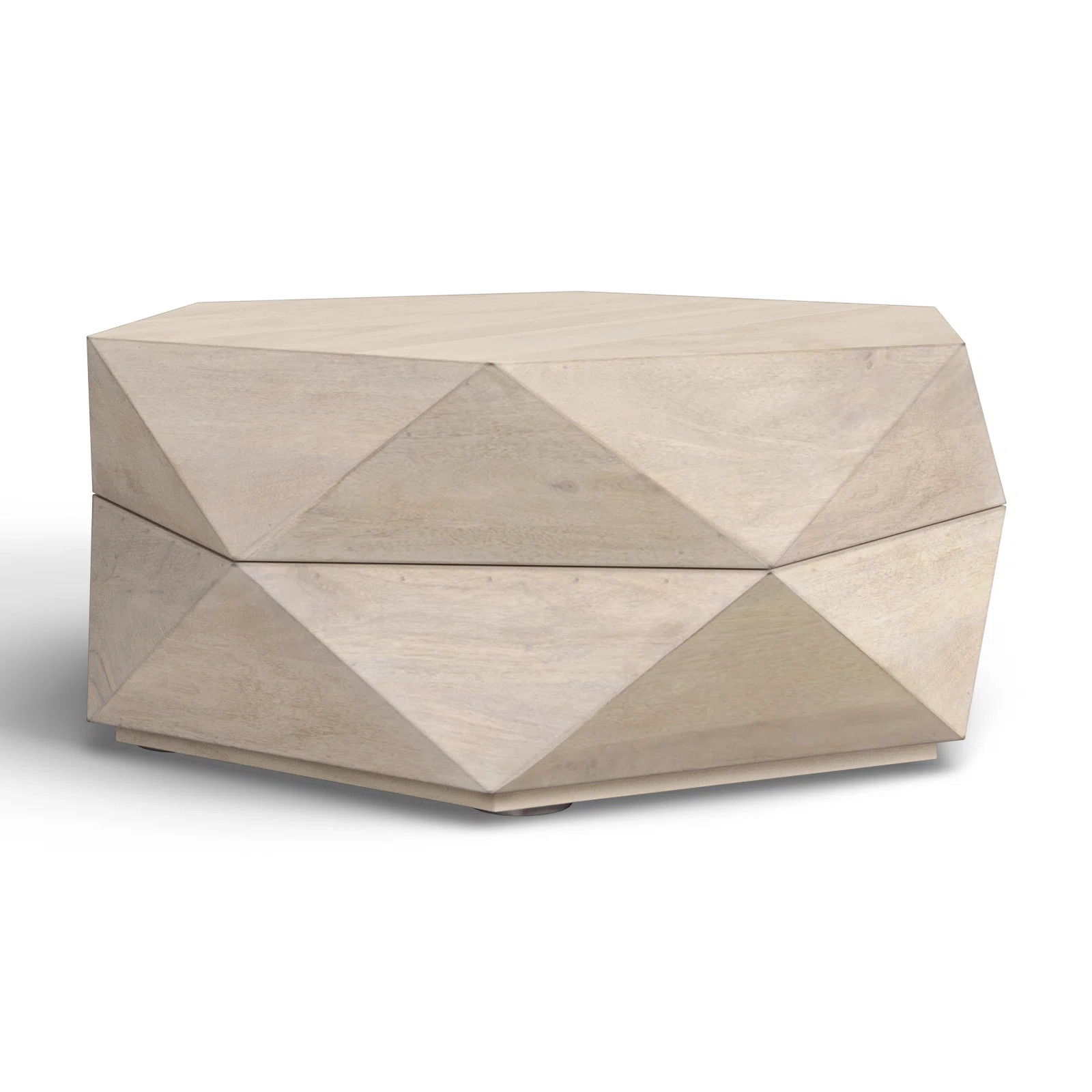 Malonne Solid Wood Single Coffee Table with Storage | Joss & Main