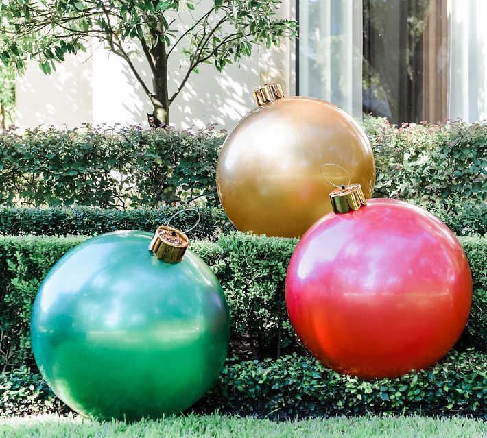Festive Red, Gold & Green Decorative Holiballs | Pottery Barn (US)