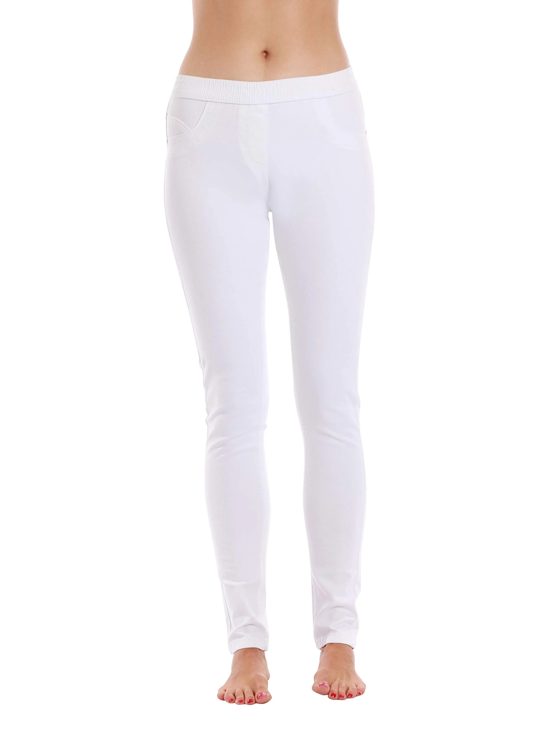 Just Love Solid Jeggings for Women (White, XX-Large) - Walmart.com | Walmart (US)