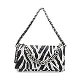 Steve Madden Cobble Quilted Clutch, Zebra | Amazon (US)