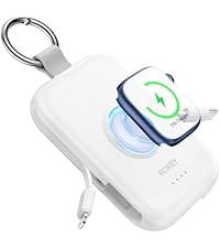 RORRY Portable Charger, 5000mAh Portable Charger Power Bank with Built-in Cables, Travel Keychain... | Amazon (US)