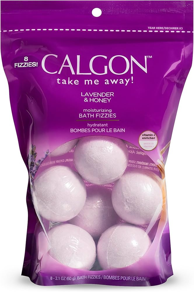 Calgon Bath Fizzies, Lavender & Honey, 8 pcs | Amazon (US)