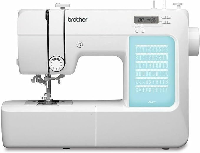 Brother CP60X Computerized Sewing Machine, 60 Built-in Stitches, LCD Display, 7 Included Feet, Wh... | Amazon (US)
