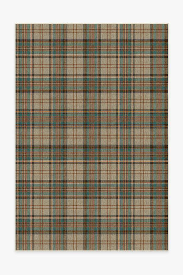 Dress Stewart Tartan Khaki Rug | Ruggable