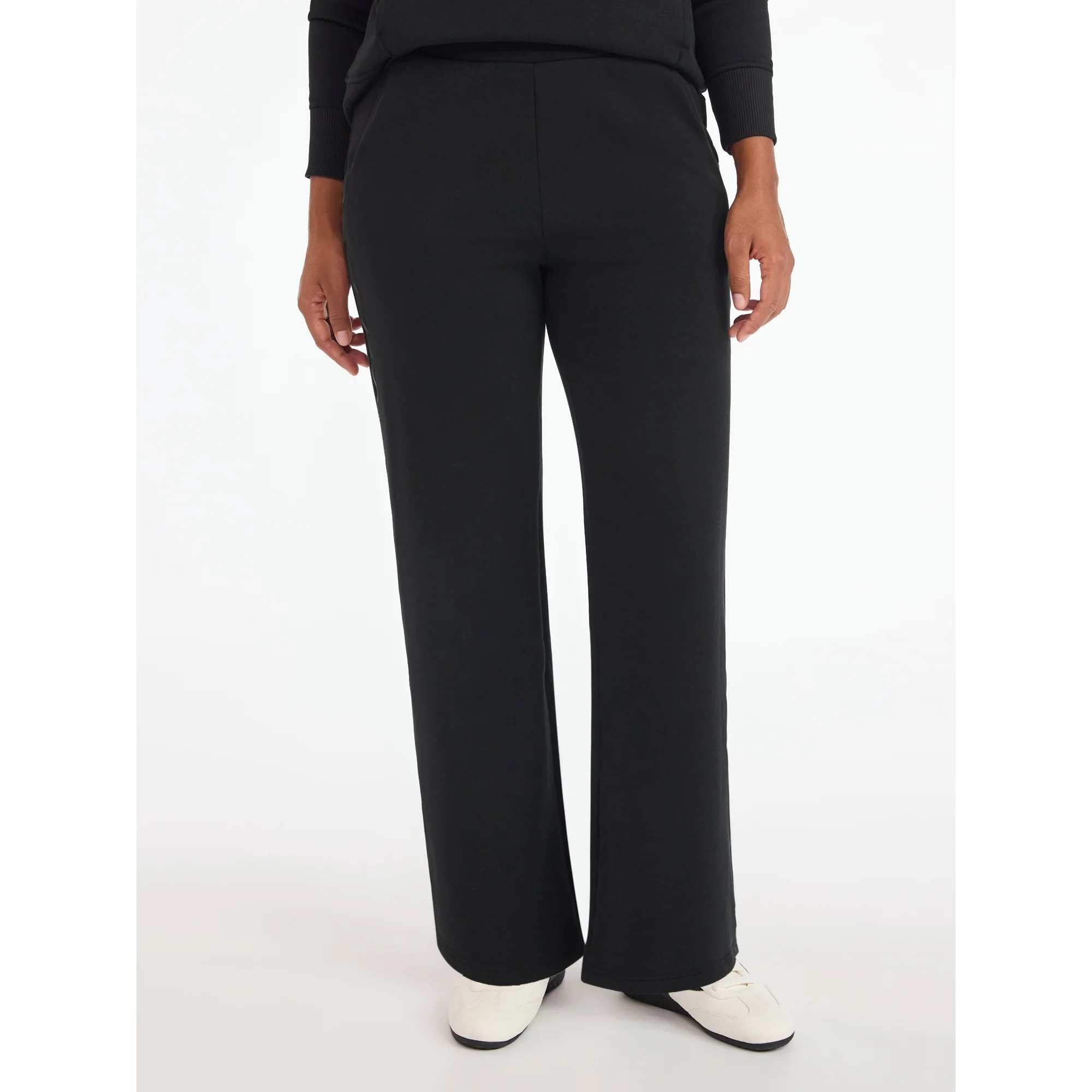 Avia Women's and Women's Plus Fleece Sweatpants with Satin Trim, Sizes XS-4X | Walmart (US)