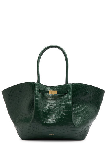 New York crocodile-effect leather tote | Harvey Nichols