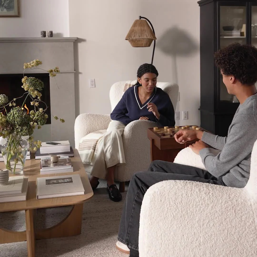 Harmon Checkerboard Side Table - Walnut | Article