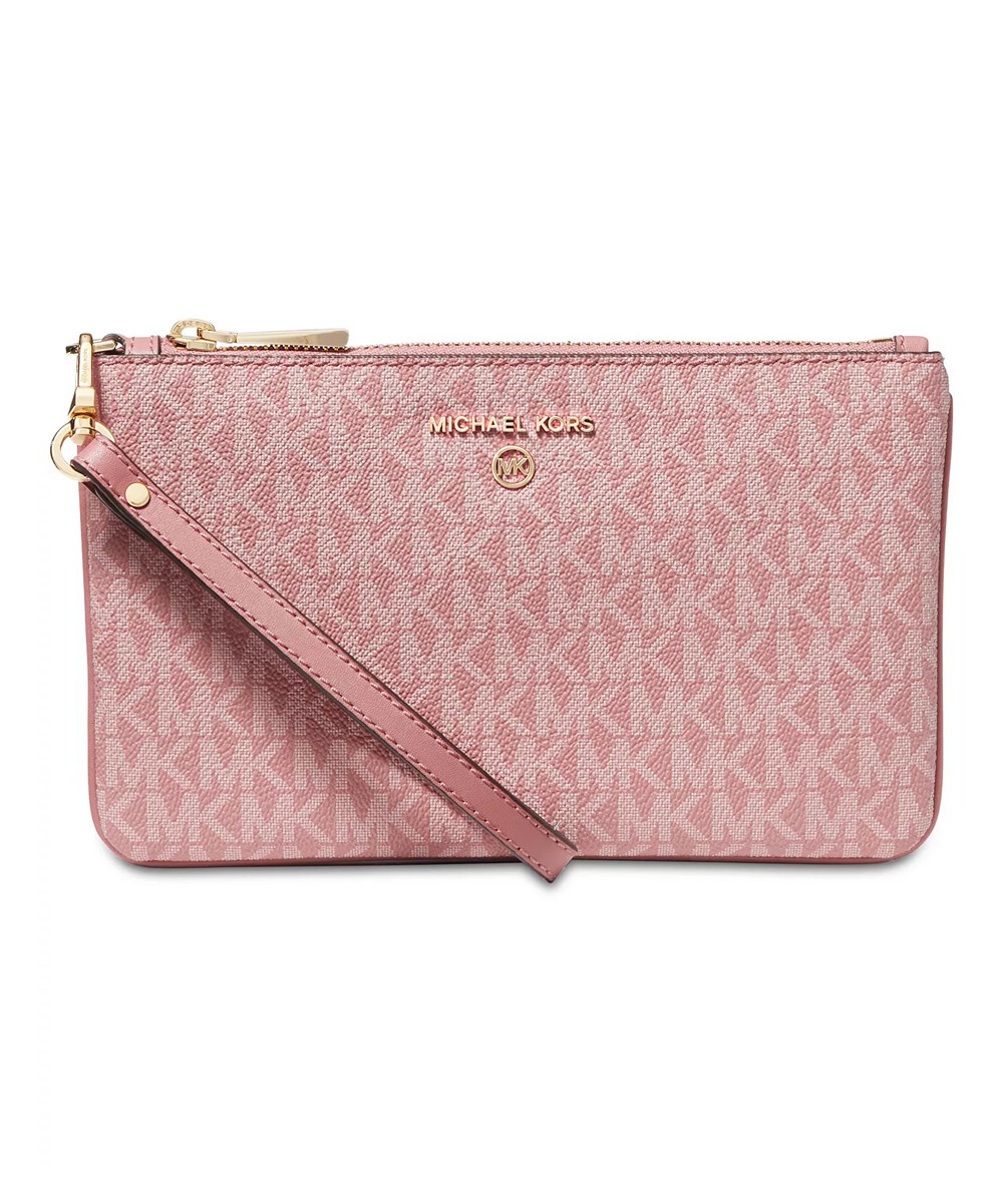 Michael Kors Women's Wristlets Rose - Rose Signature Jet Set Charm Wristlet | Zulily