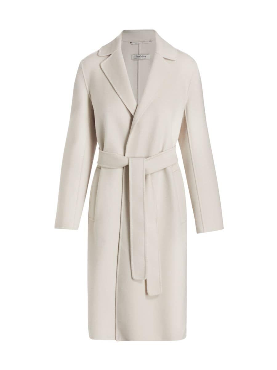 Max Mara 'S Pauline Double-Face Wool Wrap Coat | Saks Fifth Avenue