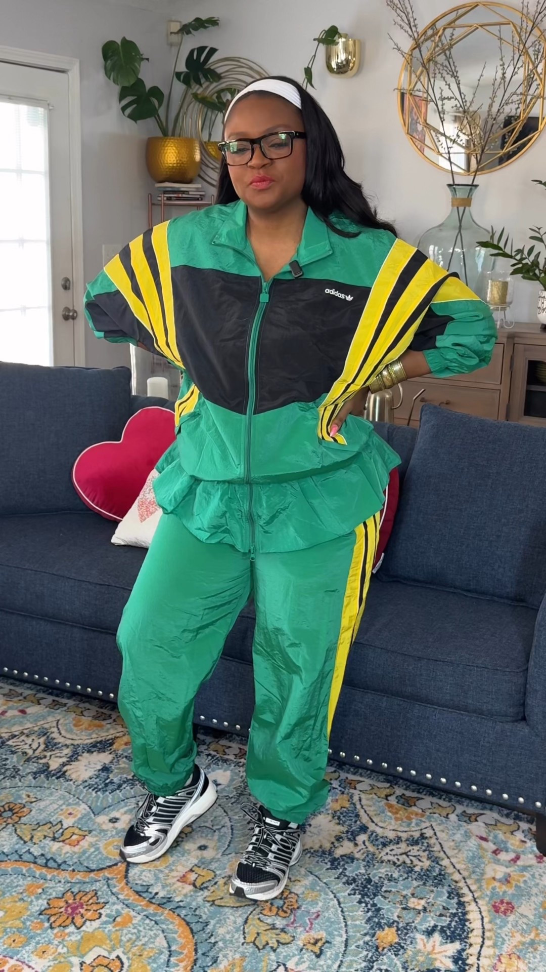 Nothing like sporty chic but comfy from @adidas! Here are few faves 🙌🏾 @ltk 

I’m wearing a medium in the green jacket 
and large in the pants. XL in the red. 


#adidaspartner #createdwithadidas 

#LTKActive #LTKmorningroutine #LTKootd