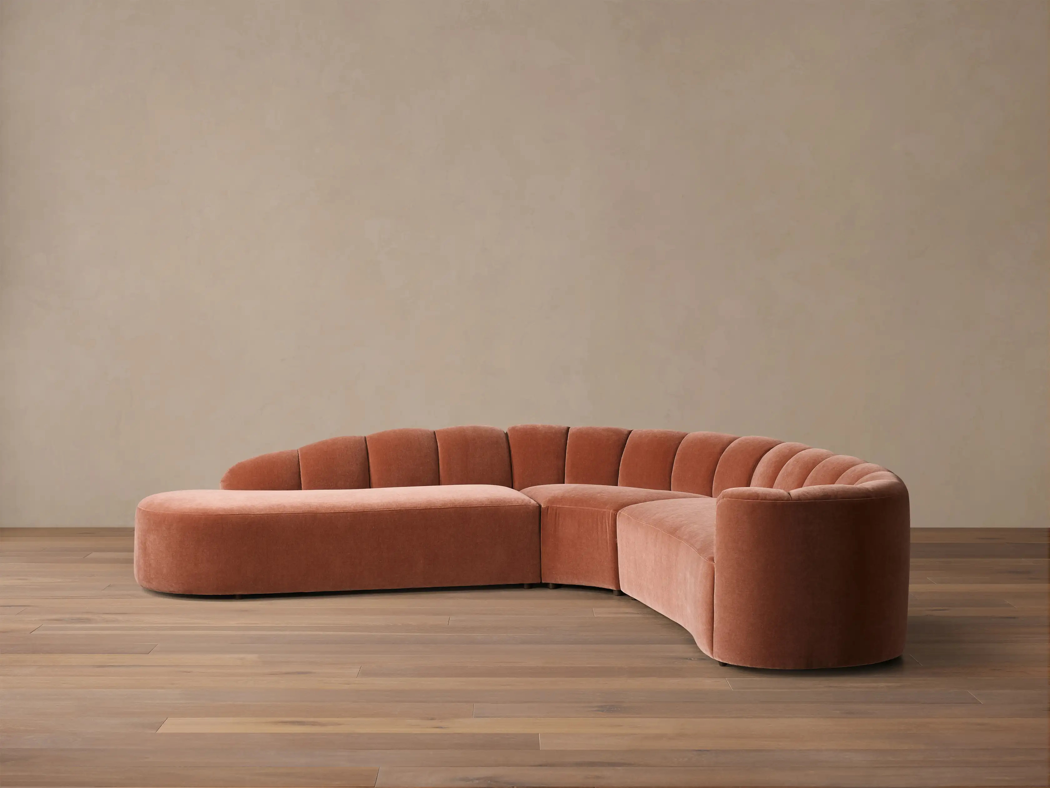 Amira Three-Piece Bumper Sectional | Arhaus