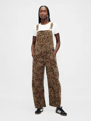 UltraSoft Denim Horseshoe Overalls | Gap (US)