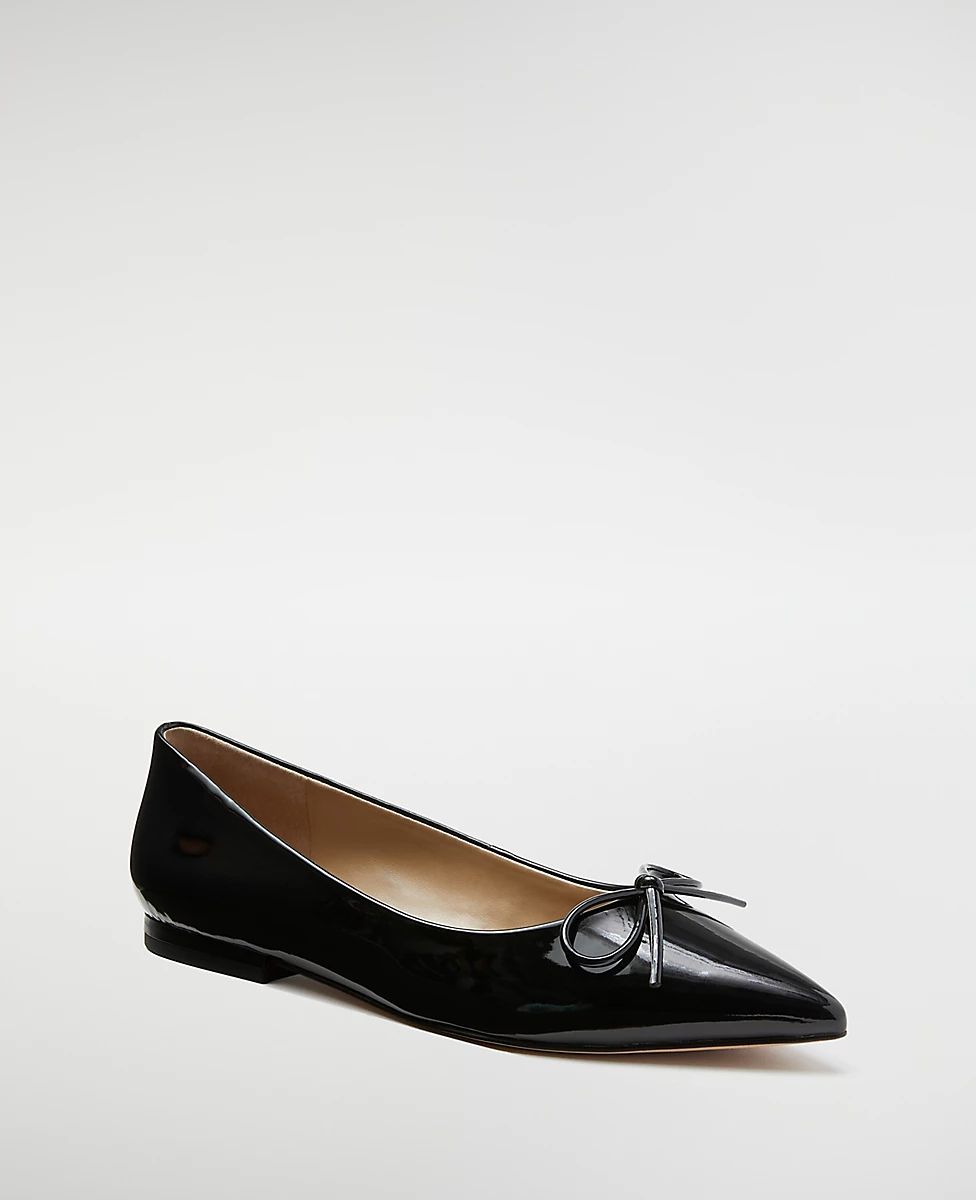 Patent Pointy Toe Ballet Flats | Ann Taylor (US)