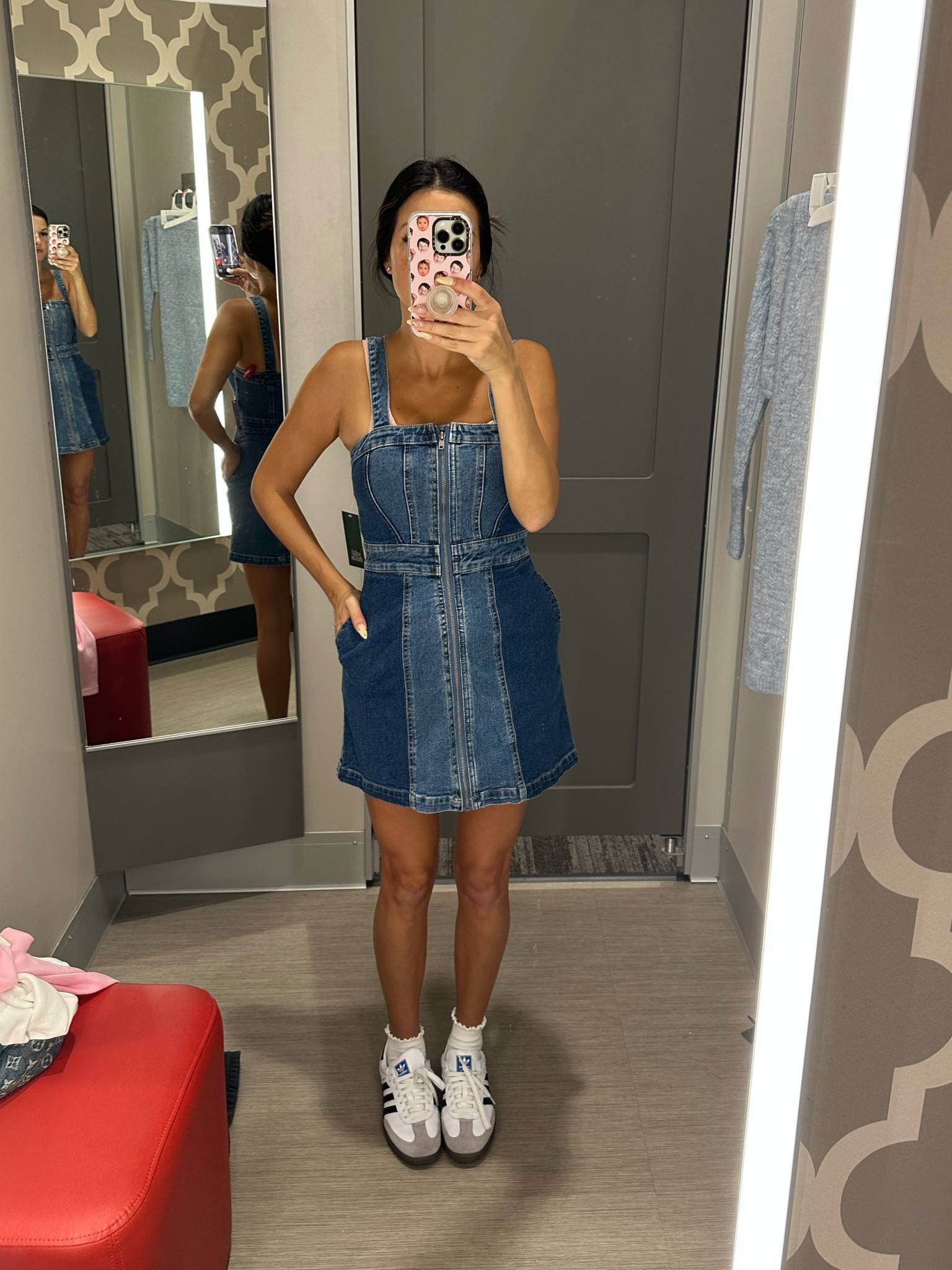 two tone denim dress adabellebuntrock on LTK