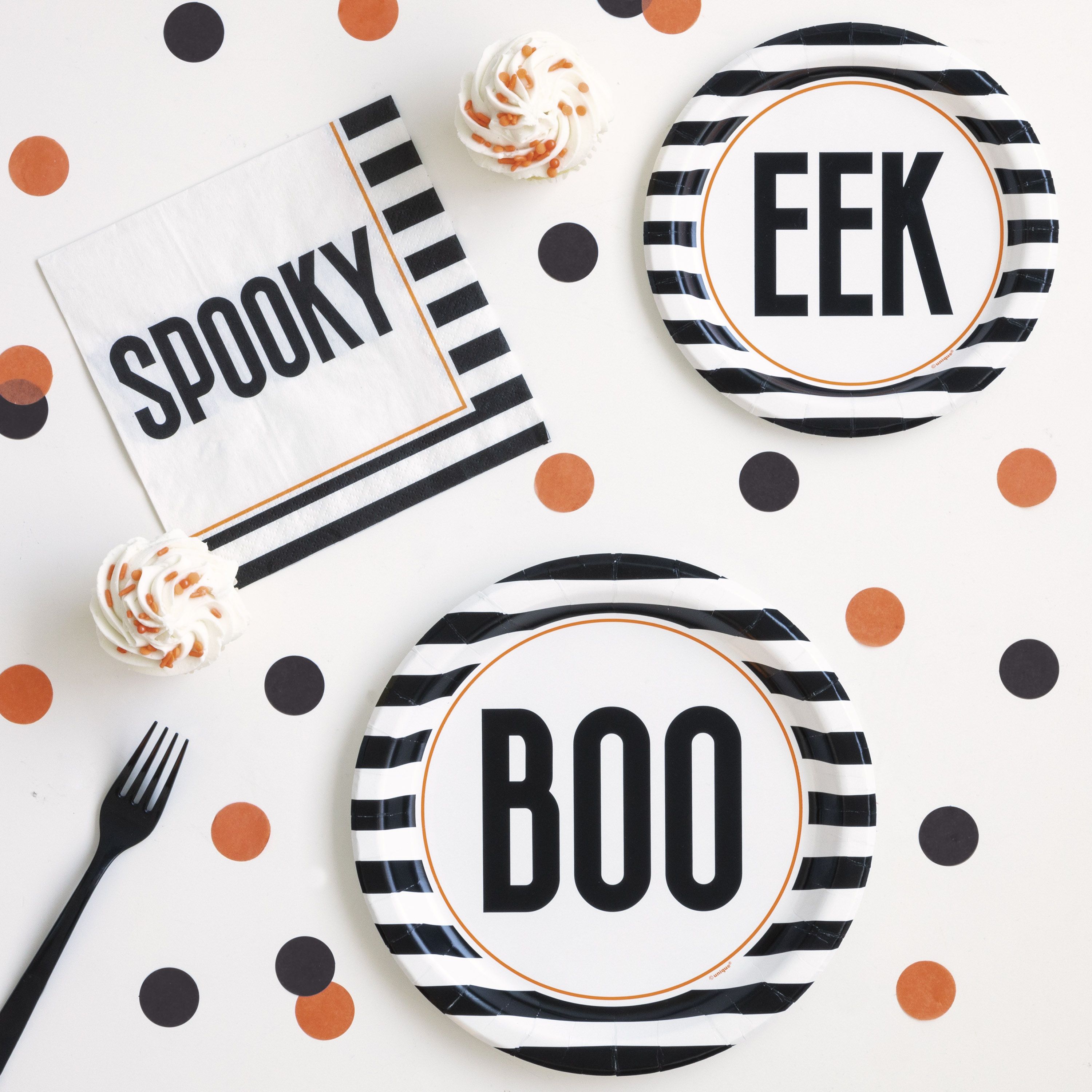 Way to Celebrate! Boo Eek Halloween Party Tableware Kit | Walmart (US)