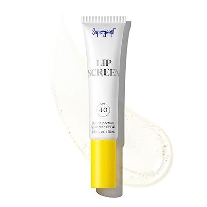 Supergoop! Lipscreen SPF 40, 0.34 fl oz - Reef-Friendly, Water-Resistant Clear Lip Gloss - Broad ... | Amazon (US)