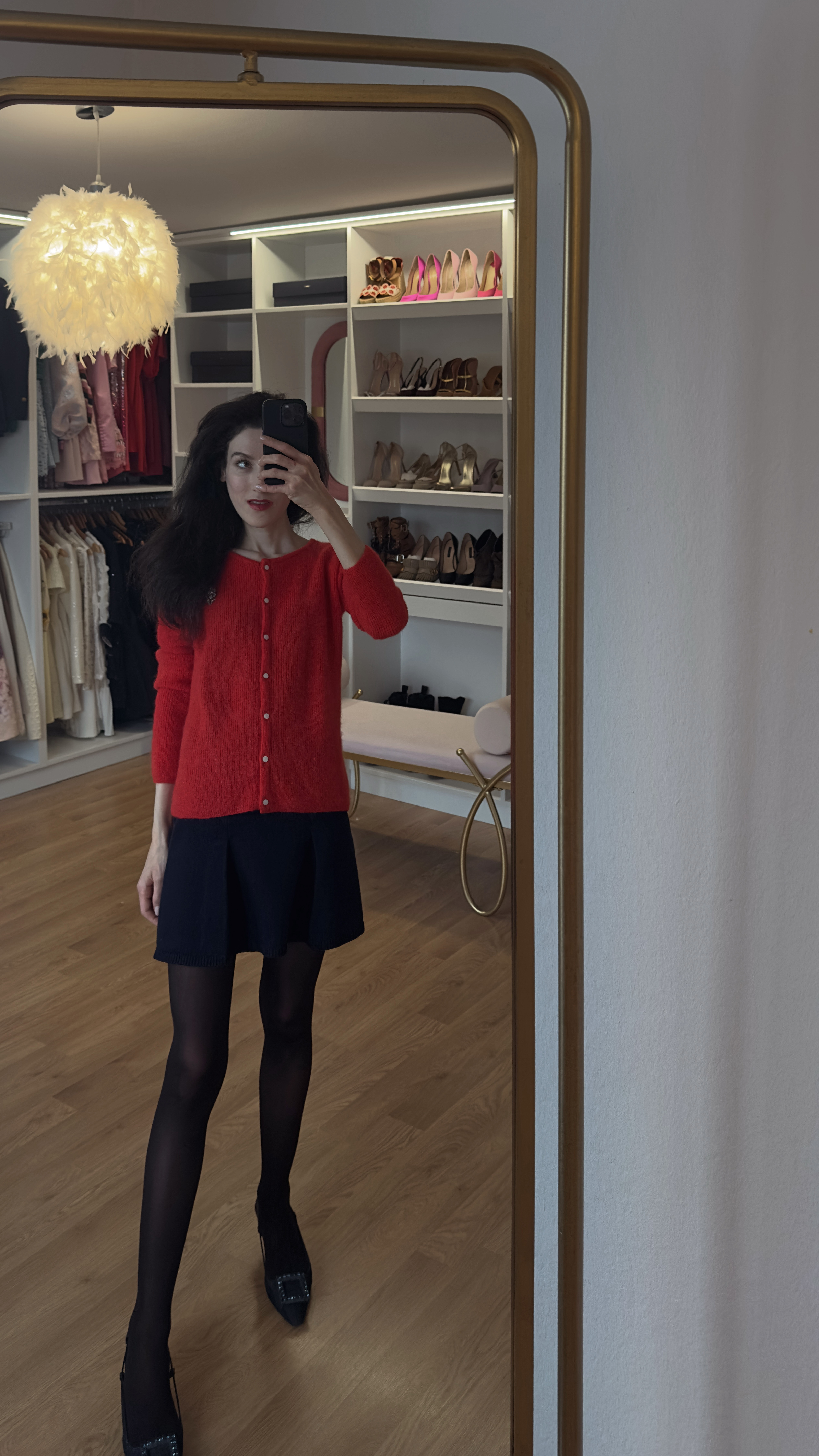 80s outfits, look simples, look casual chique, look feminino, looks estilosos, look estiloso femininos, feminino elegante, look basico, estilo elegante, looks basicos, casual chique, look casual feminino, looks femininos estilosos, red cardigan black skirt, 80s inspired outfit, black mini skirt tights, pearl button cardigan, black tights styling, 80s fashion, kitten heels slingbacks, red and black outfit, navy blue skirt, cardigan outfit, 80s look, fall winter fashion, timeless style, bold color outfit, autumn fashion inspiration, statement cardigan styling 

 #LTKNYFW #LTKValentine #LTKootd