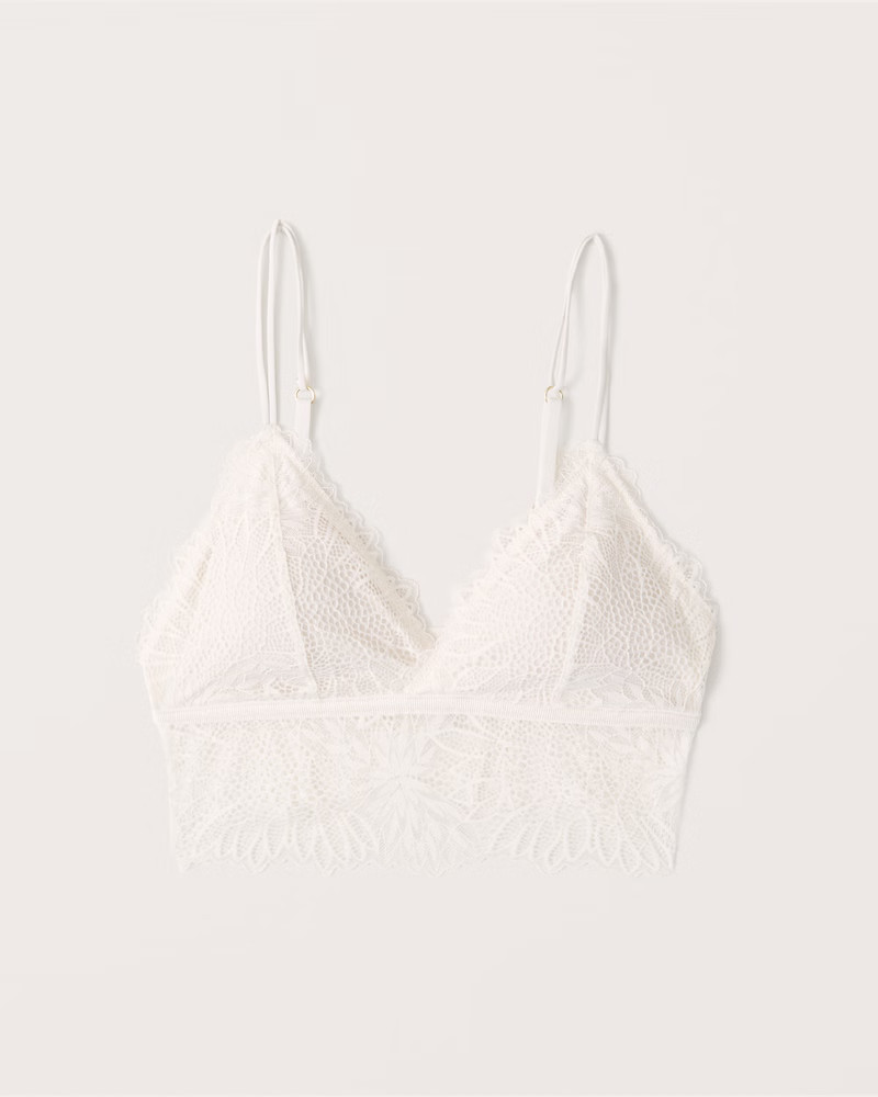 Organic Lace Bralette | Abercrombie & Fitch (US)