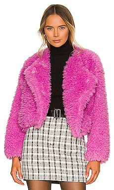Free People Lena Teddy Jacket in Rose Bud from Revolve.com | Revolve Clothing (Global)