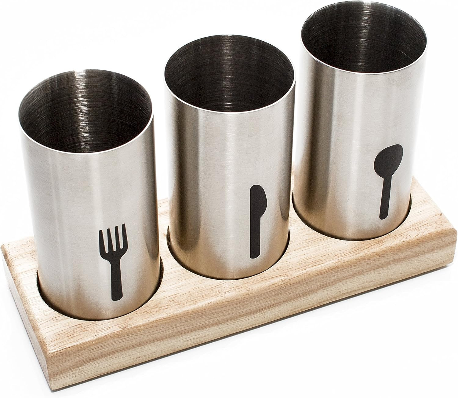 Blissful Home Stainless Steel Flatware & Silverware Cutlery Holder Caddy - Easily Organize Your Spoo | Amazon (US)
