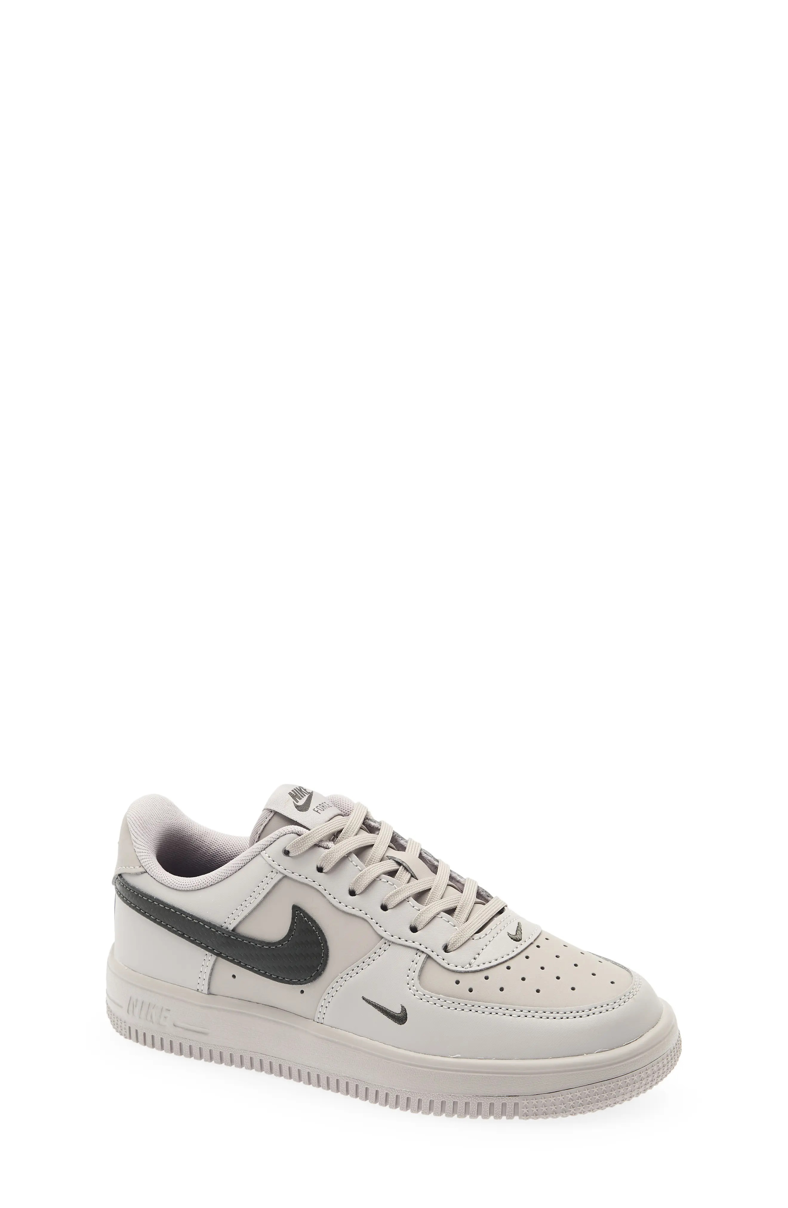 Nike Kids' Air Force 1 Sneaker in White/Midnight Navy/Grey at Nordstrom, Size 6.5 M | Nordstrom