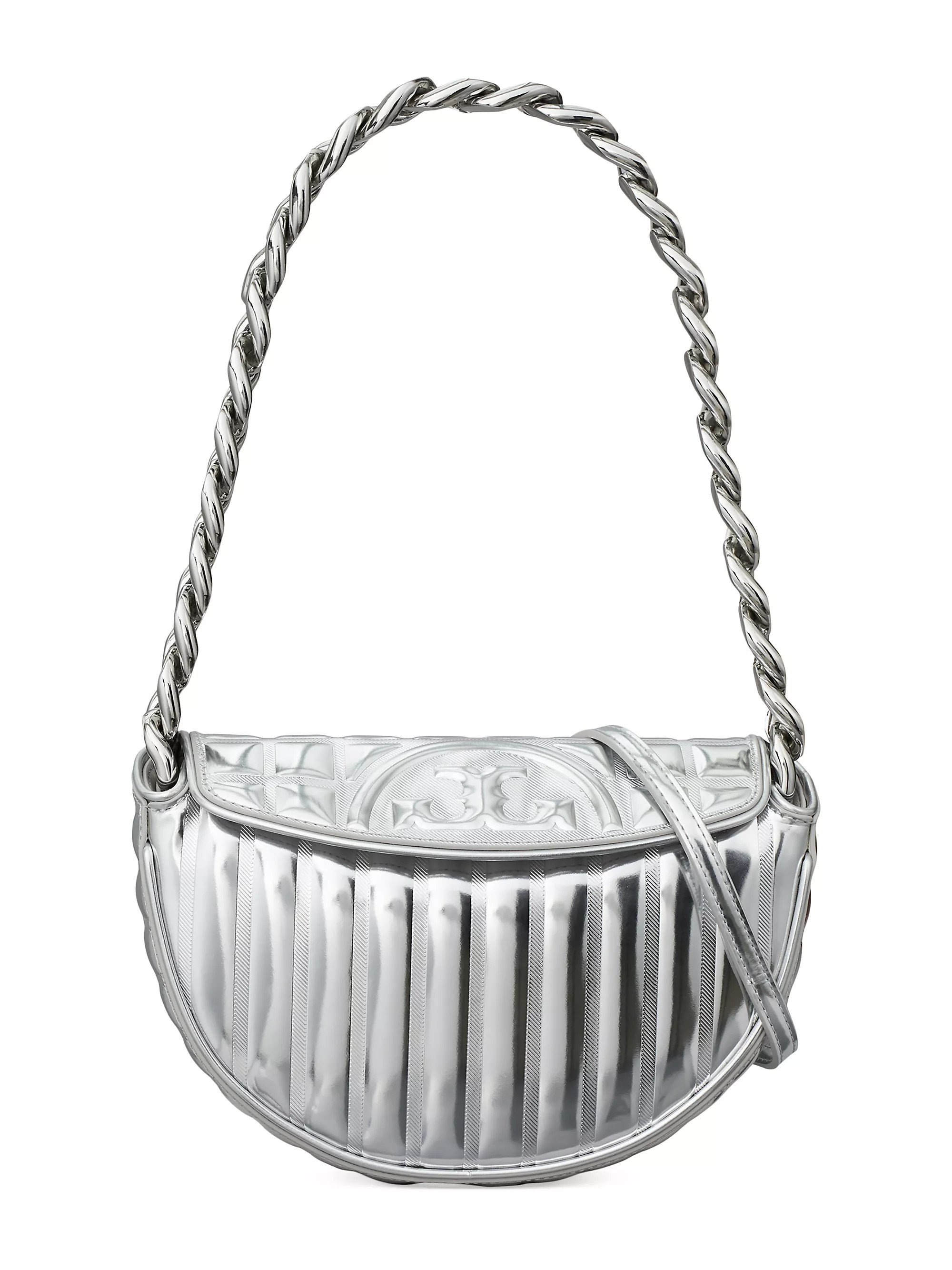 Fleming Mini Metallic Leather Crescent Bag | Saks Fifth Avenue