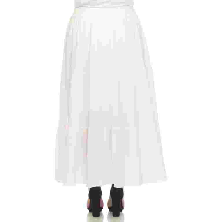 White Mark Women's Pleated Tiered Maxi Skirt | Walmart (US)