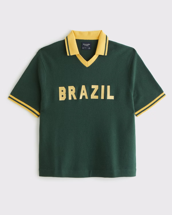 Soccer Jersey-Inspired Sweater | Abercrombie & Fitch (UK)