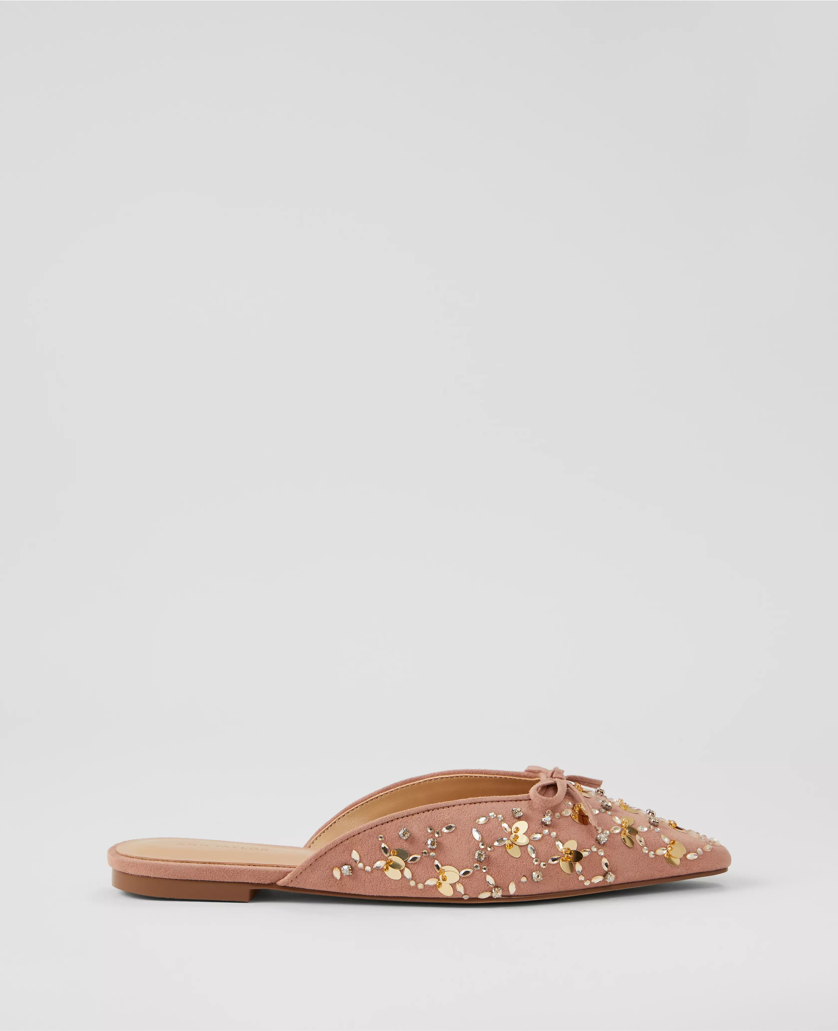 Glitz Mule Slide Flat | Ann Taylor (US)