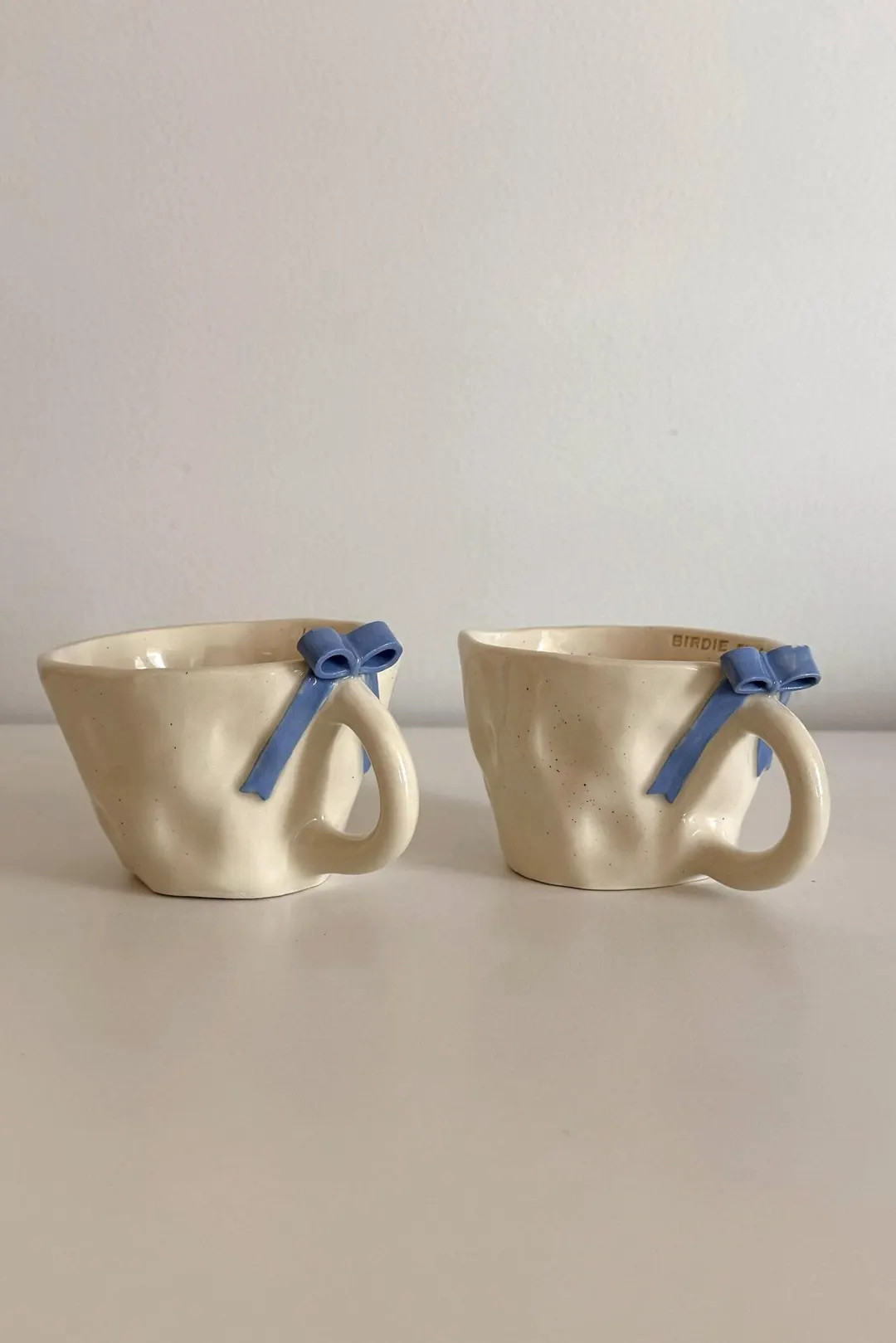 Kids Bow Cup Mug Coquette Style Handmade Ceramic Mug for Kids Cute Minimalist Bow - Etsy | Etsy (US)