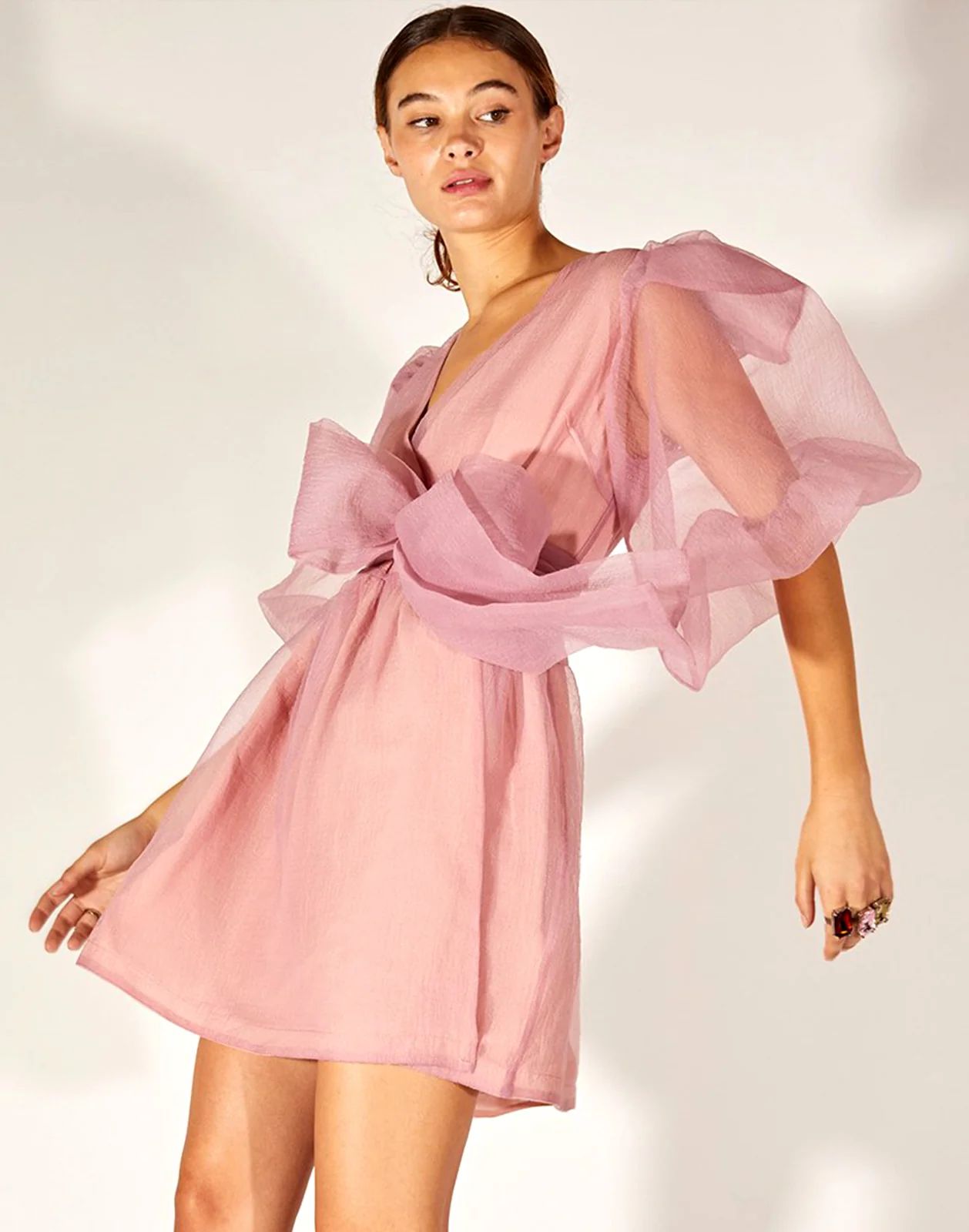 Irene Organza Wrap Dress | Cynthia Rowley