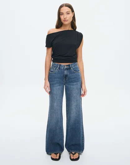 Low Rise Wide Leg Jean | Glassons (Australia)
