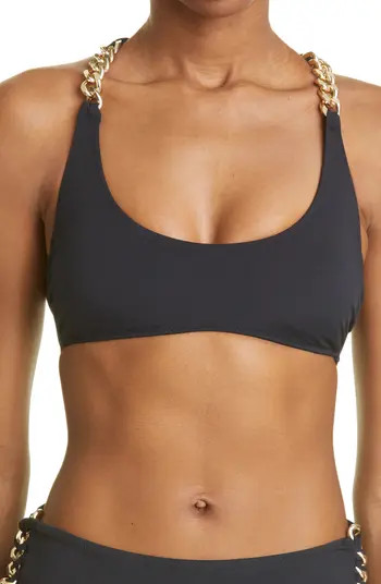 Falabella Chain Detail Bikini Top | Nordstrom