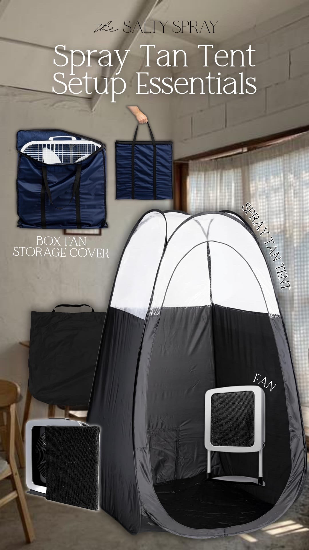 Spray Tan Tent Setup Essentials ✨

A smooth spray tan starts with the setup. I get so many questions about what fans I use in my tent, so I added a few setup options you can shop below.

If you have any questions, I'd love to connect with you on IG!

@thesaltyspray

#spraytanartist #mobilespraytan #spraytansetup #spraytanlife #sunlesstanning #ltkcreator #ltkit

#LTKBeauty