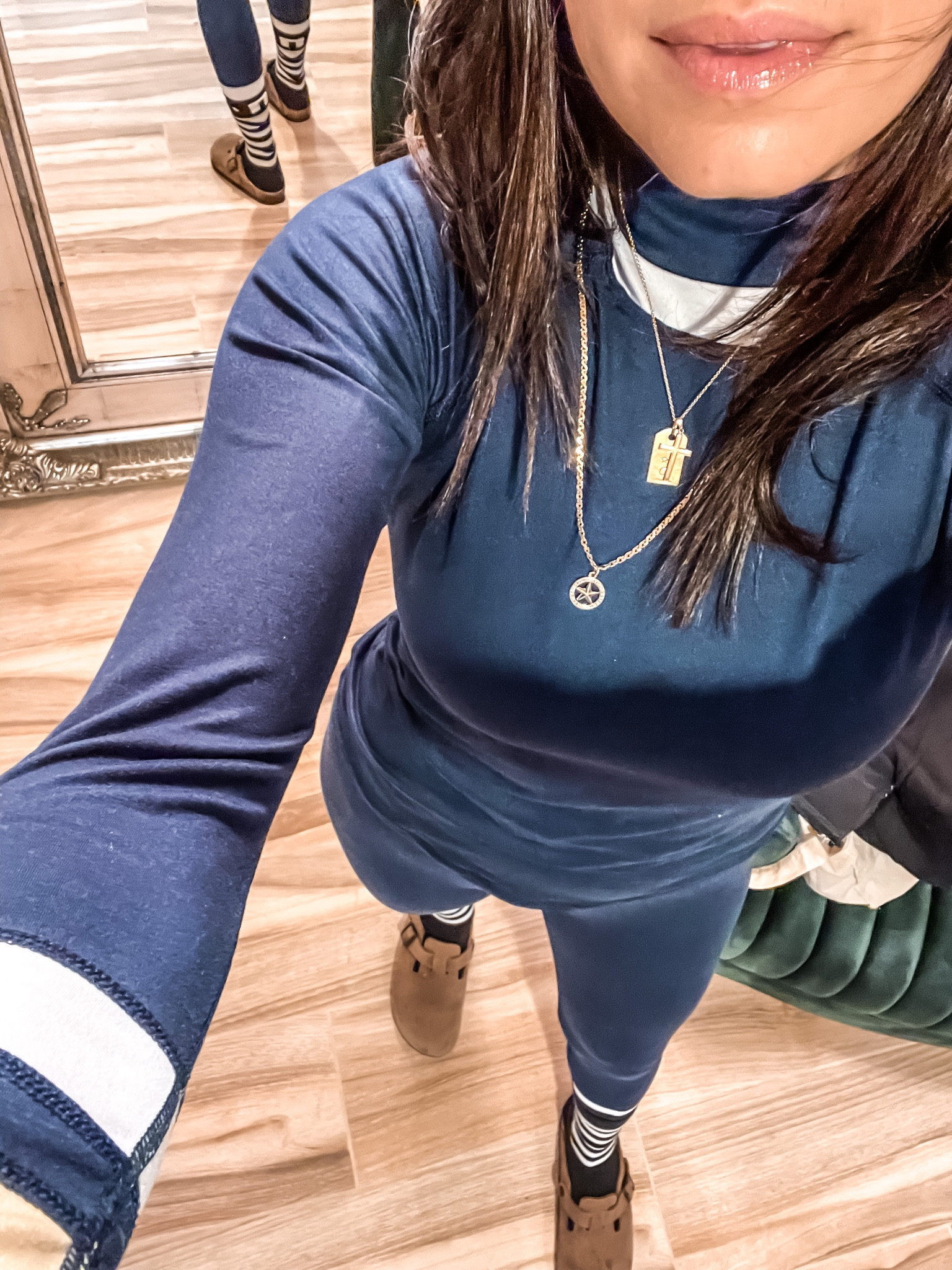 Base layers 
- mock neck fitted long sleeve for layering
- leggings for under jeans, sweats, or alone 
-clog

#LTKhome #LTKsalealert #LTKSeasonal