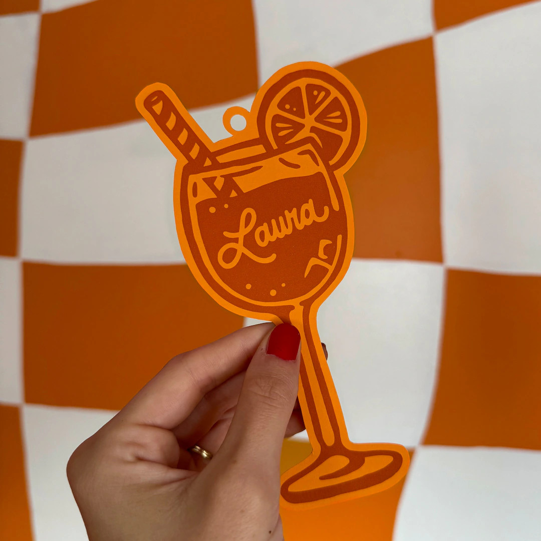 Love at First Spritz, Bridesmaid Name Tag, Gift Tag, Bachelorette Proposal, Aperol Spritz, Citrus... | Etsy (US)