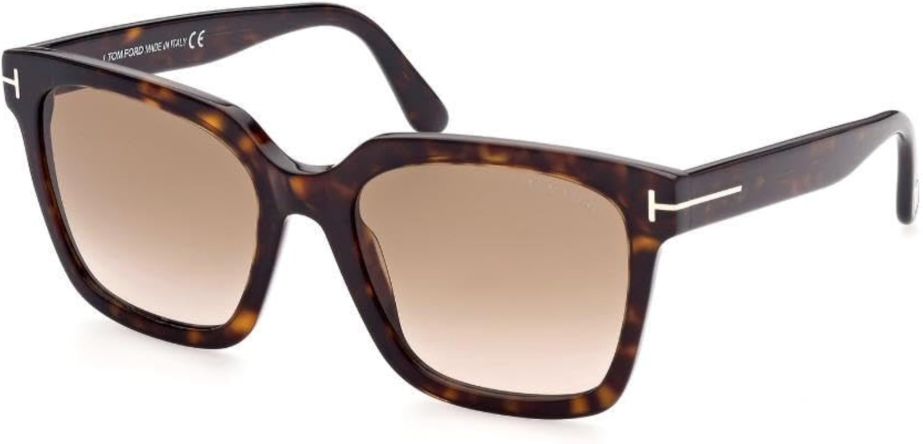 Tom Ford SELBY FT 0952 Dark Havana/Brown Shaded 55/19/140 women Sunglasses | Amazon (US)