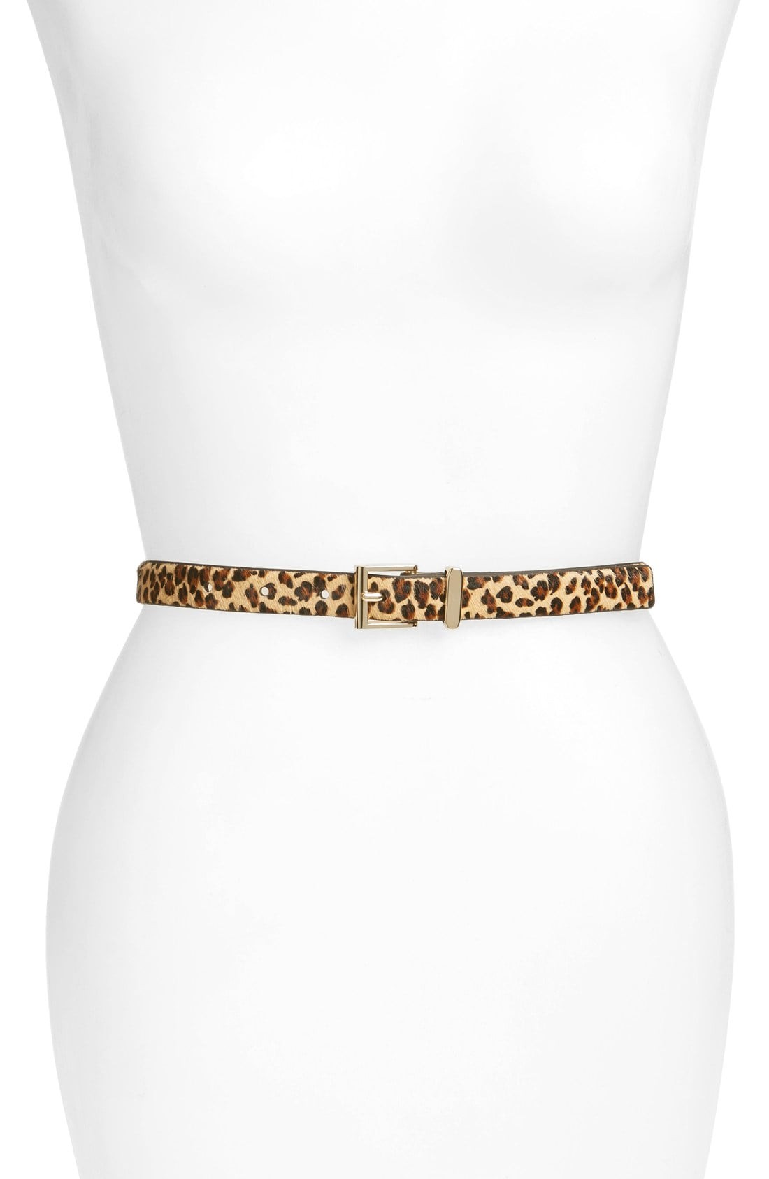 Halogen® Square Keeper Calf Hair Belt | Nordstrom