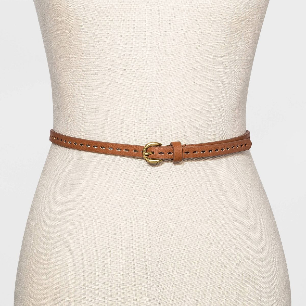 Women's 3pk Laser Cut Belt - Universal Thread™ Black/Beige/Brown S | Target