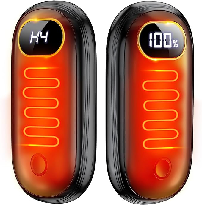 Hand Warmers Rechargeable - Electric Hand Foot Warmers 2 Pack Up to 127.4℉ with 15Hrs Warmth, L... | Amazon (US)