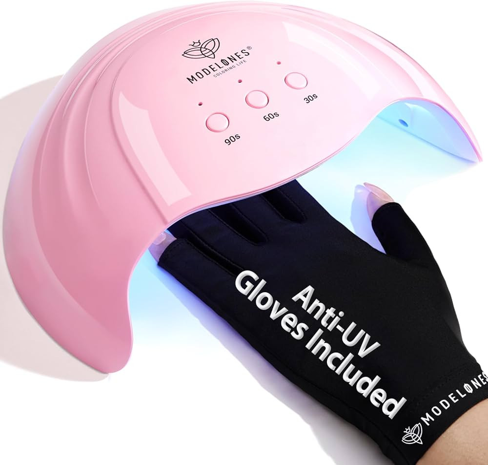 UV Nail Light, Modelones UV Led Nail Lamp with UV Gloves for Gel Manicure, 48W Nail Dryer with 3 ... | Amazon (CA)