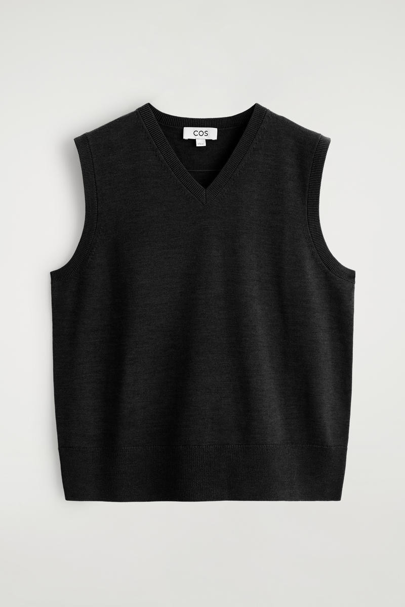 Merino Wool V-Neck Vest | COS (US)