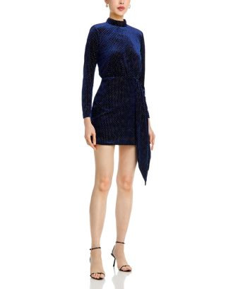 Studded Velvet Mini Dress - Exclusive | Bloomingdale's (US)