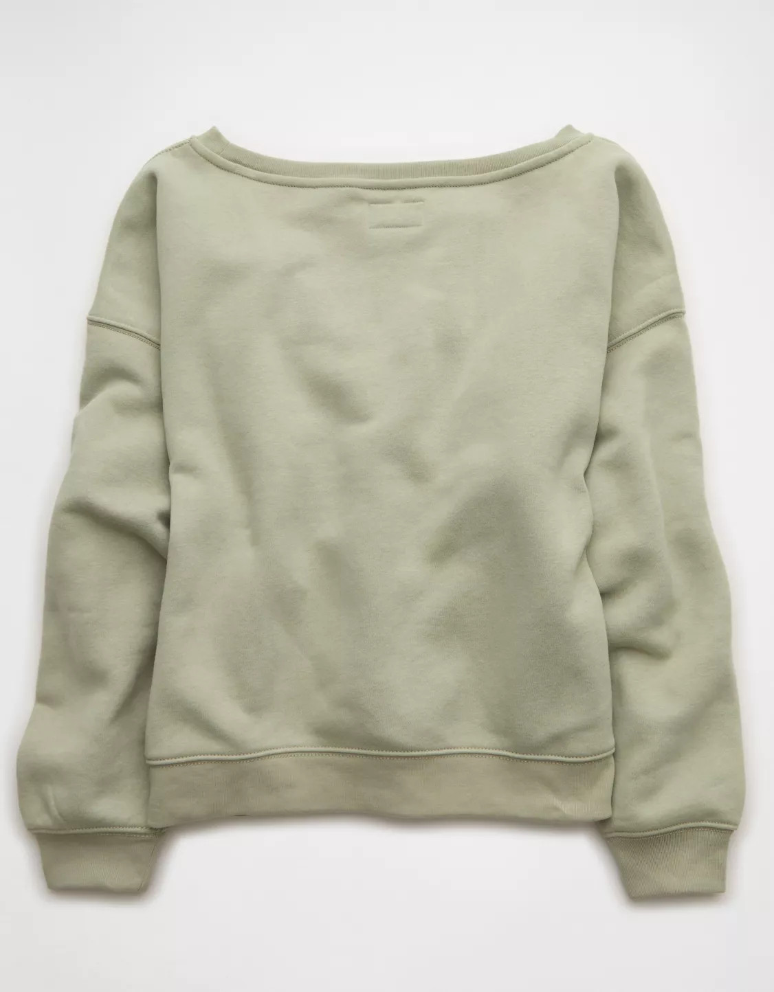 AE Everyday Luxe Off-the-Shoulder Sweatshirt | American Eagle Outfitters (US & CA)