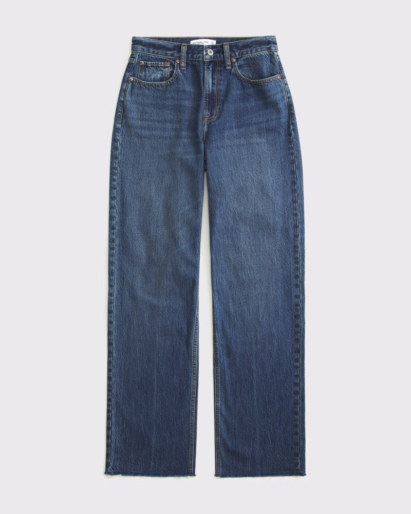 Women's Curve Love High Rise Loose Jean | Women's Bottoms | Abercrombie.com | Abercrombie & Fitch (US)